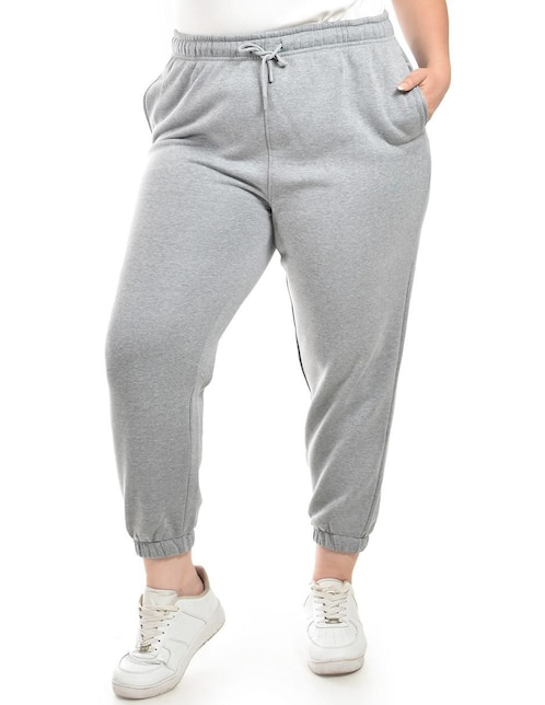 Pants regular con elástico para mujer 1