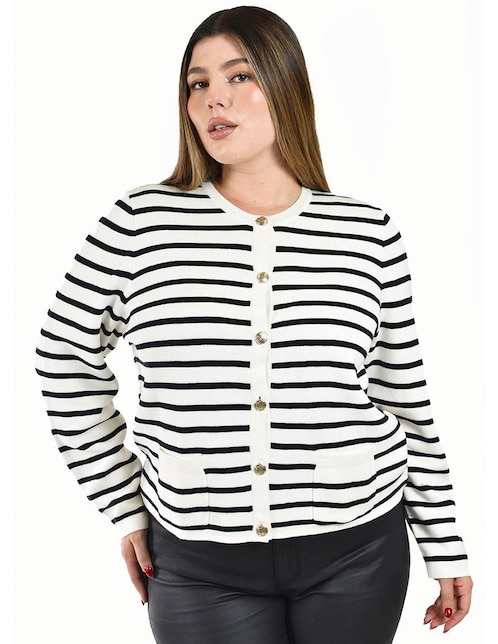 Suéter cuello redondo para mujer 1