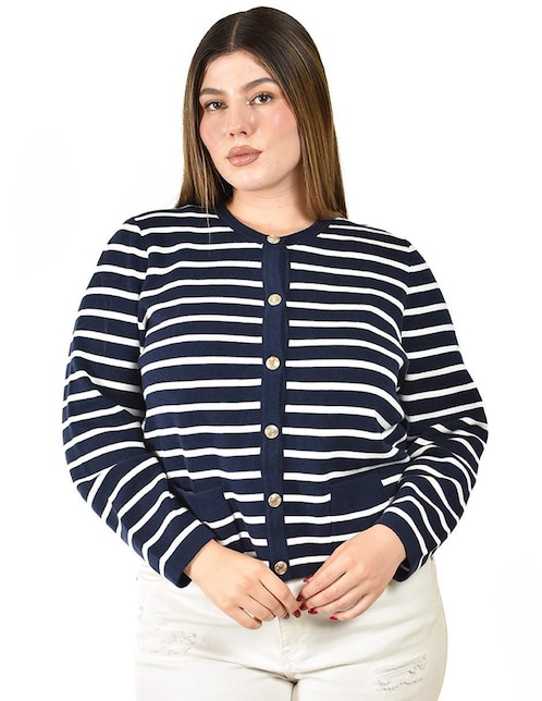 Suéter Roman Fashion cuello redondo para mujer