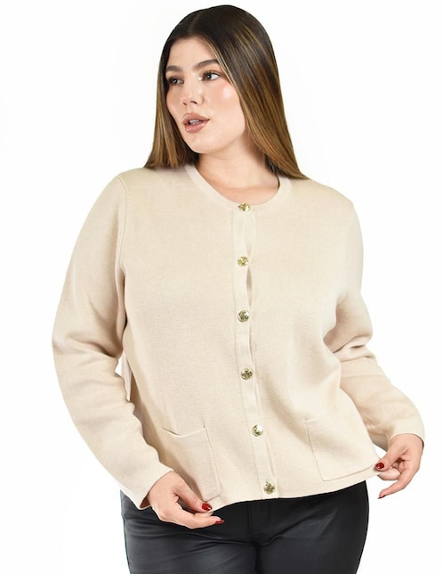 Suéter Roman Fashion cuello redondo para mujer