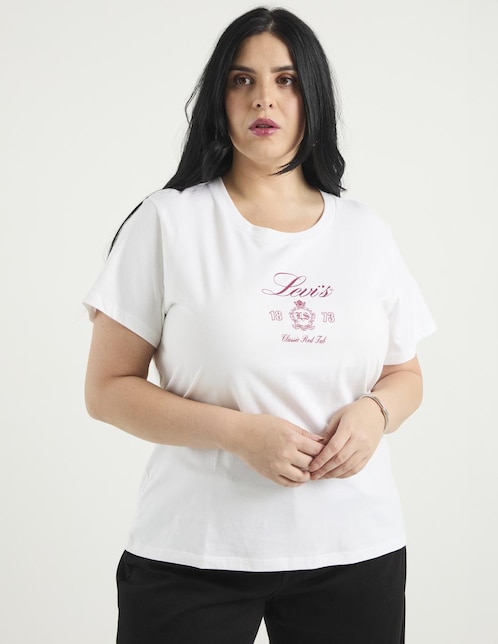 Playera manga corta Levi's cuello redondo para mujer