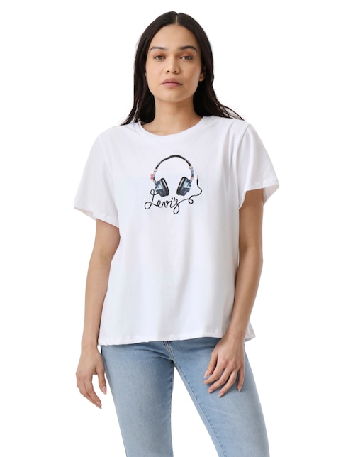 Playera manga corta Levi's cuello redondo para mujer