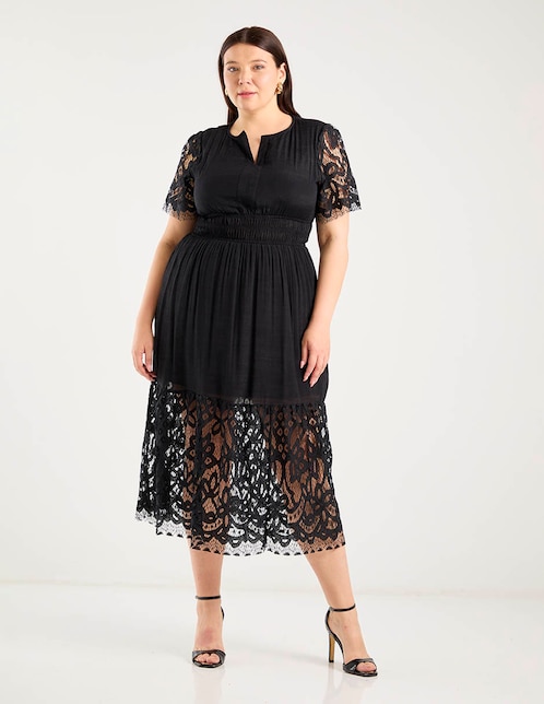 Vestido midi formal Biography para mujer