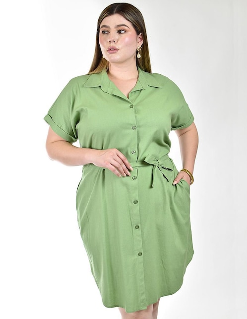 Vestido arriba de la rodilla casual para mujer 1