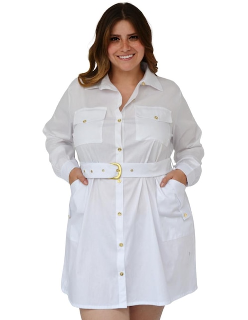 Vestido a la rodilla casual para mujer 1