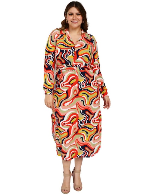 Vestido midi casual Roman Fashion para mujer