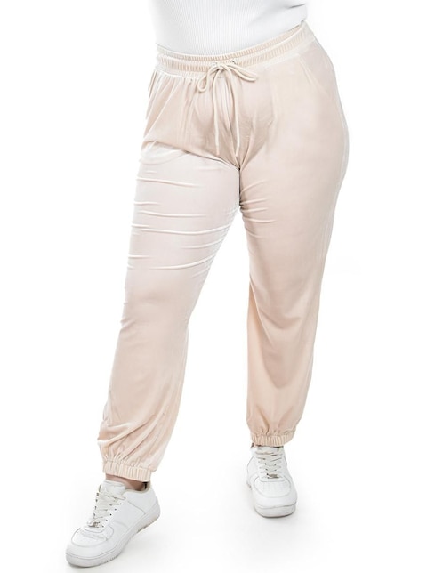 Pants regular con elástico para mujer 1