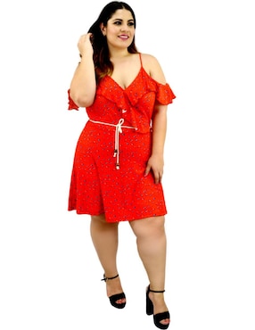 Vestido a la rodilla casual Roman Fashion para mujer