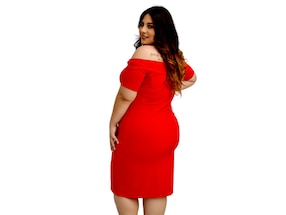 Vestido 3/4 formal Roman Fashion escote bardot para mujer