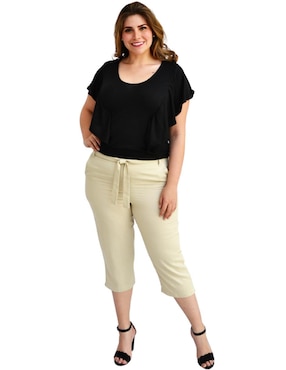 Blusa Roman Fashion manga corta para mujer