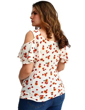 Blusa Roman Fashion manga corta para mujer