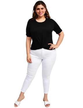 Blusa Roman Fashion manga corta para mujer