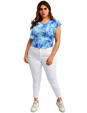 Blusa Roman Fashion manga corta para mujer