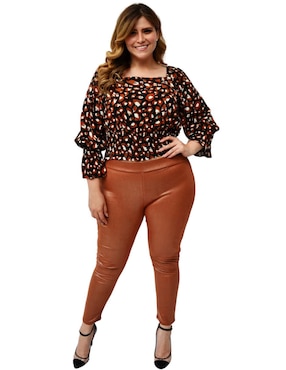 Blusa cintura smock Roman Fashion manga 3/4 para mujer