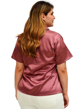 Blusa camisera Roman Fashion manga corta para mujer