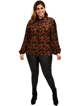 Blusa Roman Fashion manga larga para mujer
