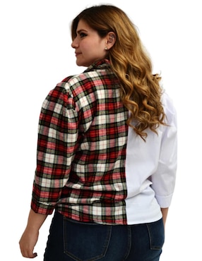 Blusa camisera Roman Fashion manga 3/4 para mujer