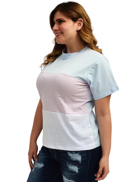 Blusa Roman Fashion manga corta para mujer