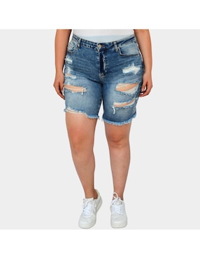 Bermuda Balam de mezclilla para mujer