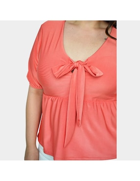 Blusa Roman Fashion manga corta para mujer