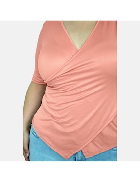 Blusa Roman Fashion manga corta para mujer