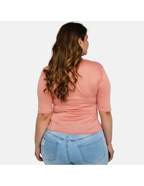 Blusa Roman Fashion manga corta para mujer