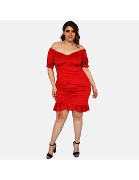 Vestido mini de fiesta Roman Fashion escote bardot