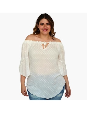 Blusa Roman Fashion manga 3/4 para mujer