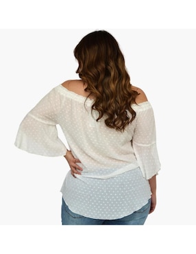 Blusa Roman Fashion manga 3/4 para mujer