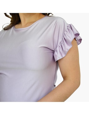 Blusa Roman Fashion manga corta para mujer