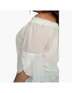 Blusa Roman Fashion manga 3/4 para mujer
