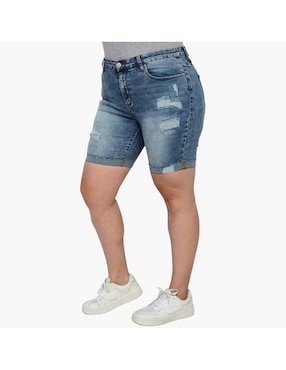 Bermuda Balam de mezclilla para mujer