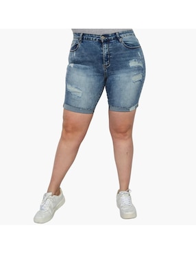 Bermuda Balam de mezclilla para mujer
