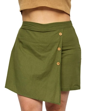 Falda short Roman Fashion cintura alta