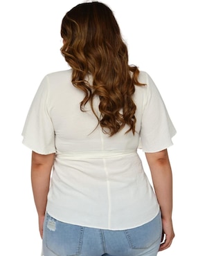 Blusa Roman Fashion manga corta para mujer