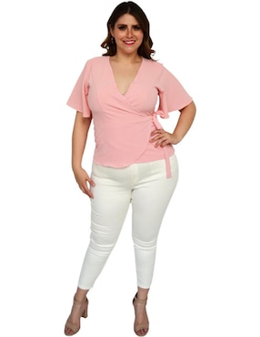 Blusa Roman Fashion manga corta para mujer