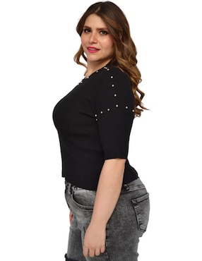 Blusa Roman Fashion manga corta para mujer