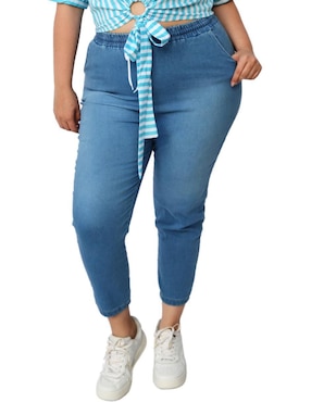 Jeans Boyfriend Roman Fashion Corte Cintura Para Mujer