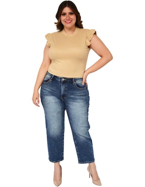 Blusa Roman Fashion manga corta para mujer