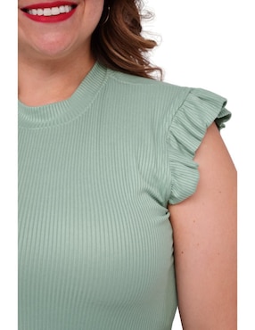 Blusa Roman Fashion sin manga para mujer