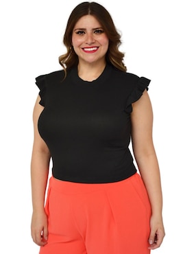 Blusa Roman Fashion manga corta para mujer