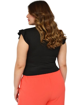 Blusa Roman Fashion manga corta para mujer