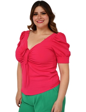 Blusa Roman Fashion manga corta para mujer