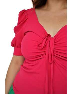 Blusa Roman Fashion manga corta para mujer