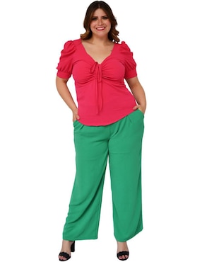 Blusa Roman Fashion manga corta para mujer