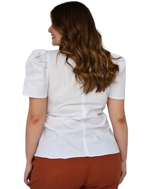 Blusa Roman Fashion manga corta para mujer