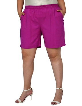 Short Roman Fashion de lino para mujer