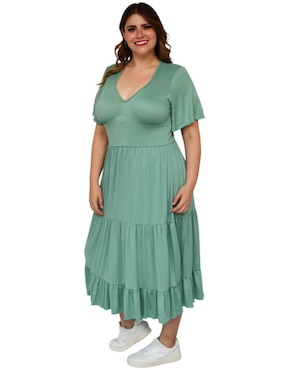 Vestido midi casual Roman Fashion para mujer