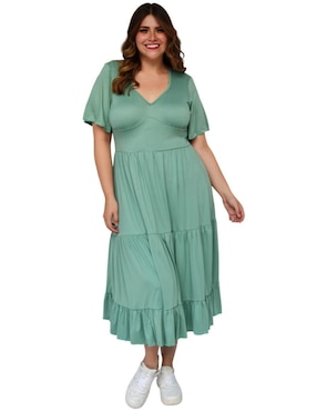 Vestido midi casual Roman Fashion para mujer