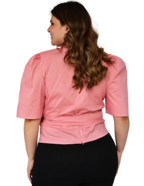 Blusa Roman Fashion manga corta para mujer